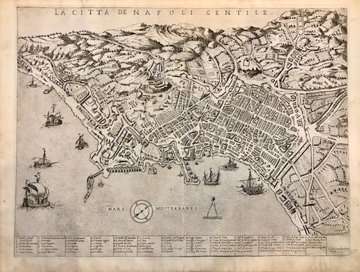 Duchetti Claudio (Duchet Claude)  La Citta de Napoli gentile 1585 Roma 